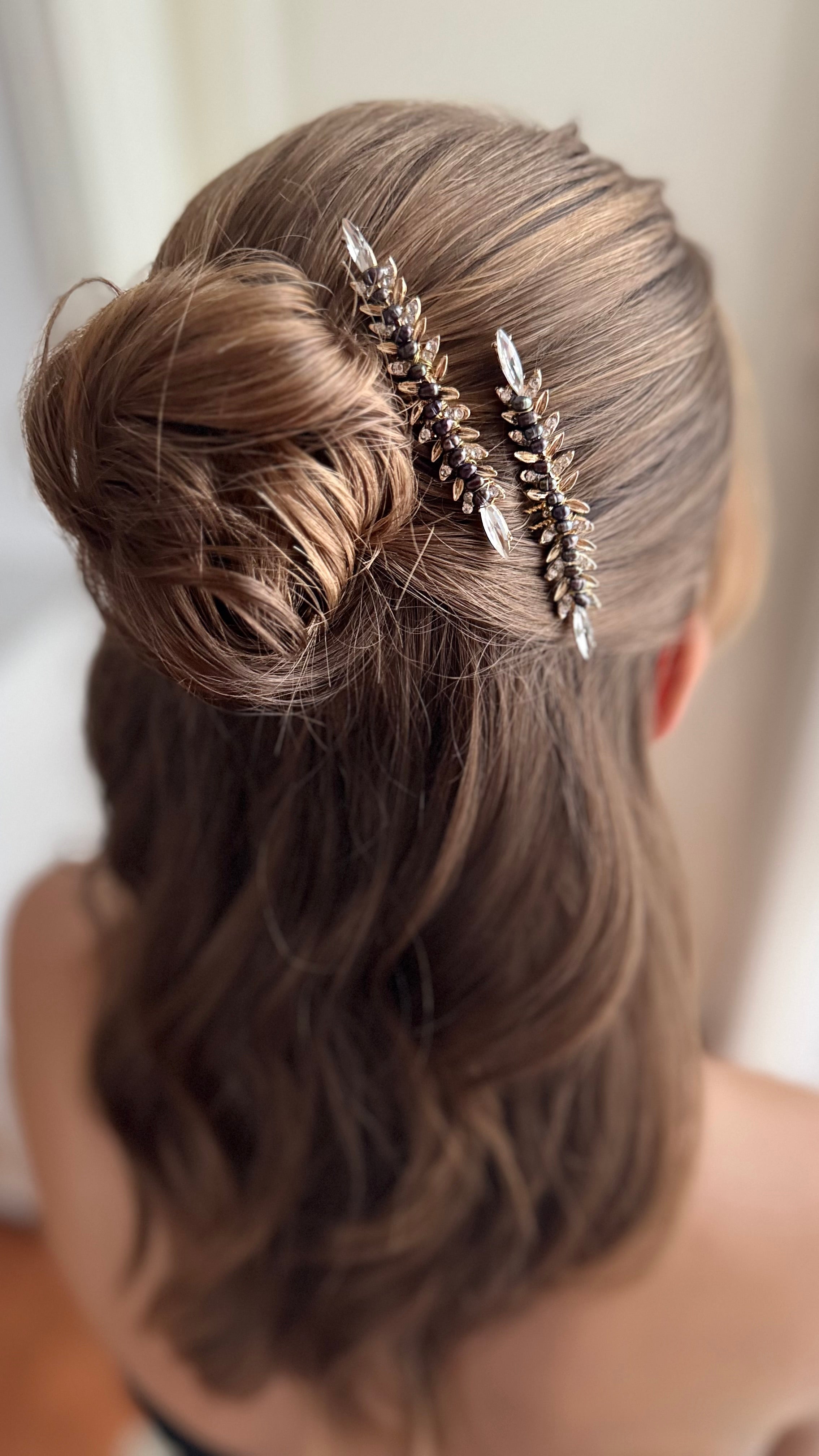 Festlicher Haarkamm Schwarz Silber – Eleganter Haarschmuck für Silvester, Abiball, Hochzeit & Ballfrisuren mit Glitzer
