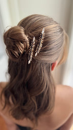 Festlicher Haarkamm Schwarz Silber – Eleganter Haarschmuck für Silvester, Abiball, Hochzeit & Ballfrisuren mit Glitzer