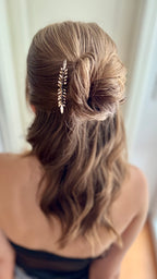 Festlicher Haarkamm Schwarz Silber – Eleganter Haarschmuck für Silvester, Abiball, Hochzeit & Ballfrisuren mit Glitzer