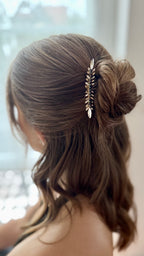 Festlicher Haarkamm Schwarz Silber – Eleganter Haarschmuck für Silvester, Abiball, Hochzeit & Ballfrisuren mit Glitzer