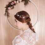Haarband/Stirnband Vintage,gold,ivory