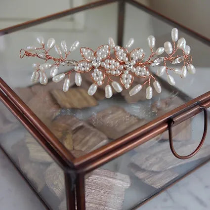 Brautschmuck-Haarranke-kupfer,gold oder silber