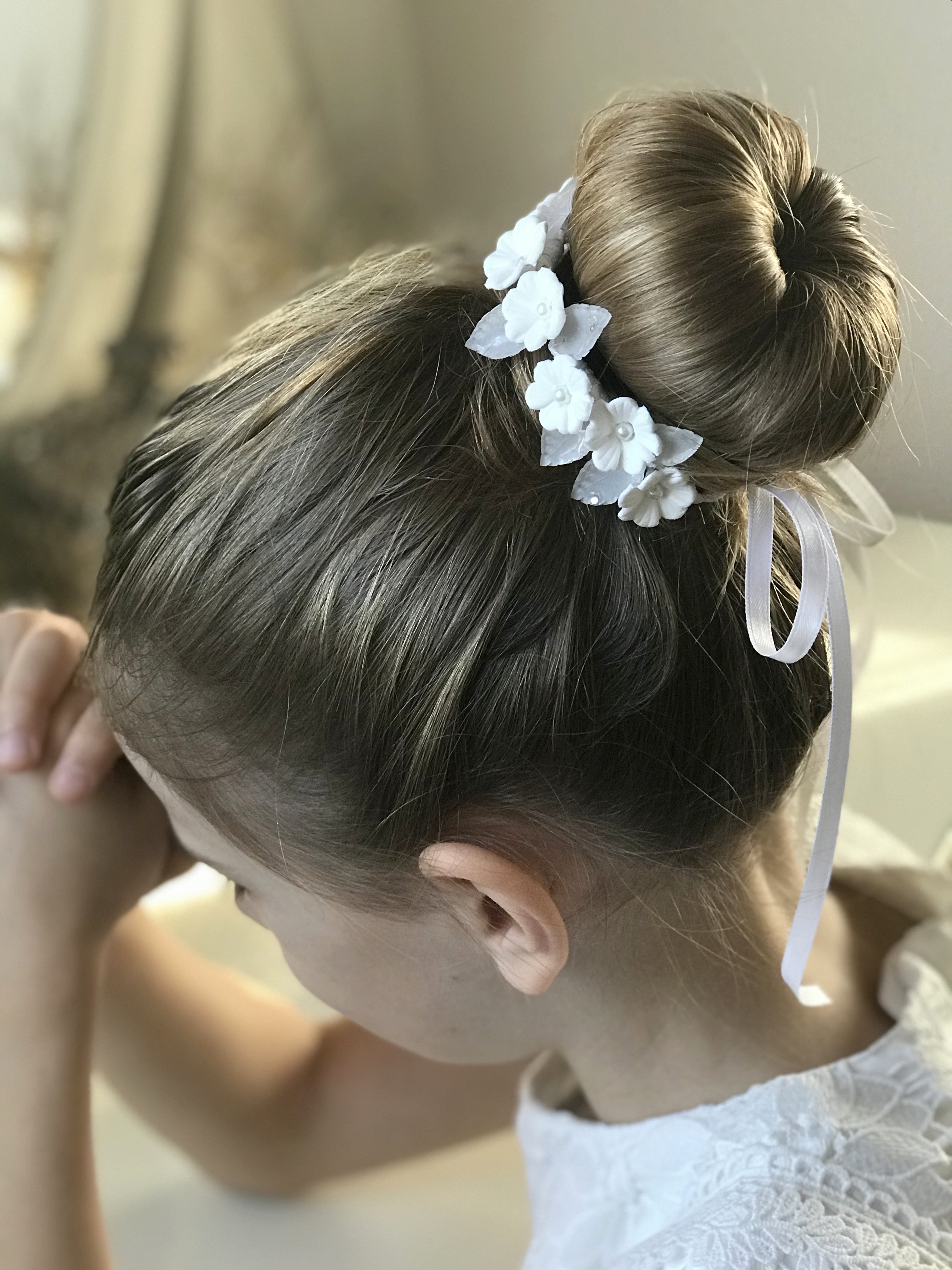 Haarband für Kommunion, Haarschmuck für Dutt