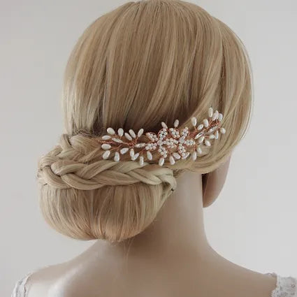 Brautschmuck-Haarranke-kupfer,gold oder silber