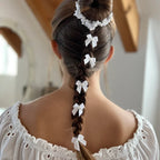 Curlies Kommunion in Form einer kleinen Schleife, Erstkommunion Haarschmuck, fünf  Haar Curlies Kommunion