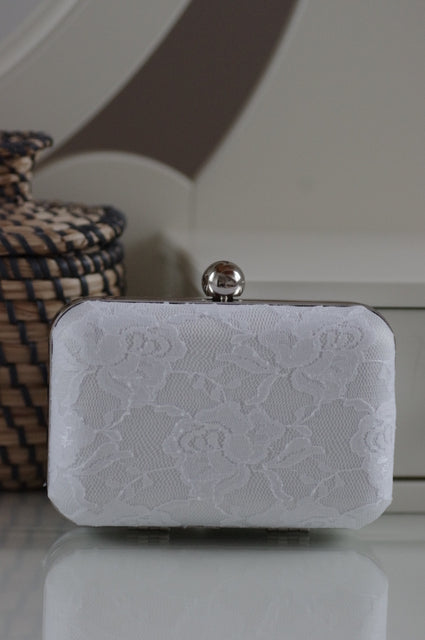 Spitze Vintage Clutch – Elegante Brauttasche mit feiner Spitzenoptik