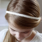 Kommunion, Haarschmuck, Haarreif, ivory