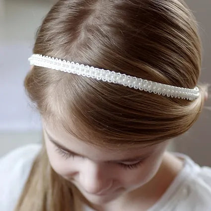 Kommunion, Haarschmuck, Haarreif, ivory