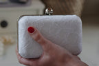 Spitze Vintage Clutch – Elegante Brauttasche mit feiner Spitzenoptik