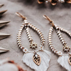 Statement Ohrringe für Braut im Boho-Style