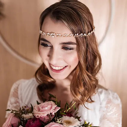 Haarband/Stirnband Swarowski,Gold, Ivory, Vintagestyle