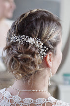 Perlen Haarranke – Eleganter Braut-Haarschmuck mit Swarovski & Süßwasserperlen