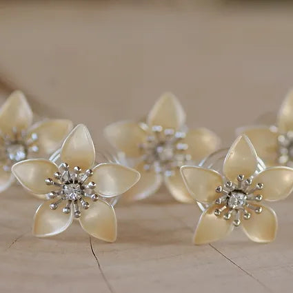 Haarschmuck-Braut Curlies oder Haarnadeln in weiß oder ivory