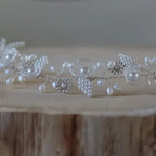 Brautschmuck-Haarranke-gold oder silber-mit Blumen