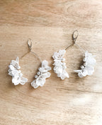 Blumen Ohrringe – Elegante Brautohrringe mit Perlen & zarten Blüten