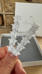 Kinder Haarklammern – Satin Sterne für Mädchen in funkelndem Design