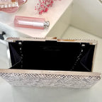 Clutch Snake Print – elegante Abendtasche in Schlangenoptik Weiß Schwarz | Damen