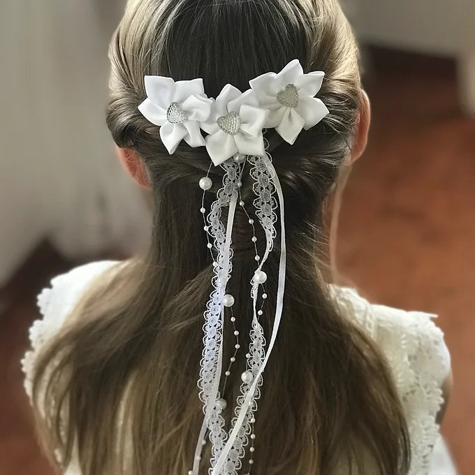 Kommunion Haarschmuck, Haarschmuck Kommunion, Haarkamm Kommunion