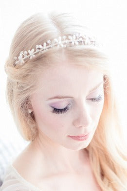 Süßwasserperlen Diadem – Elegantes Braut Diadem in Silber, Gold & Roségold