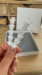 Kinder Haarklammern – Satin Sterne für Mädchen in funkelndem Design