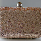 Clutch Pailetten in Gold