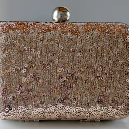 Clutch Pailetten in Gold