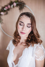 Swarovski Haarband – Edles Haarband mit Goldblättern & Ivory Perlen