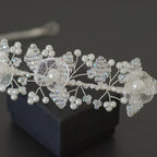 Haarschmuck Diadem mit Glasschliffperlen, Perlen