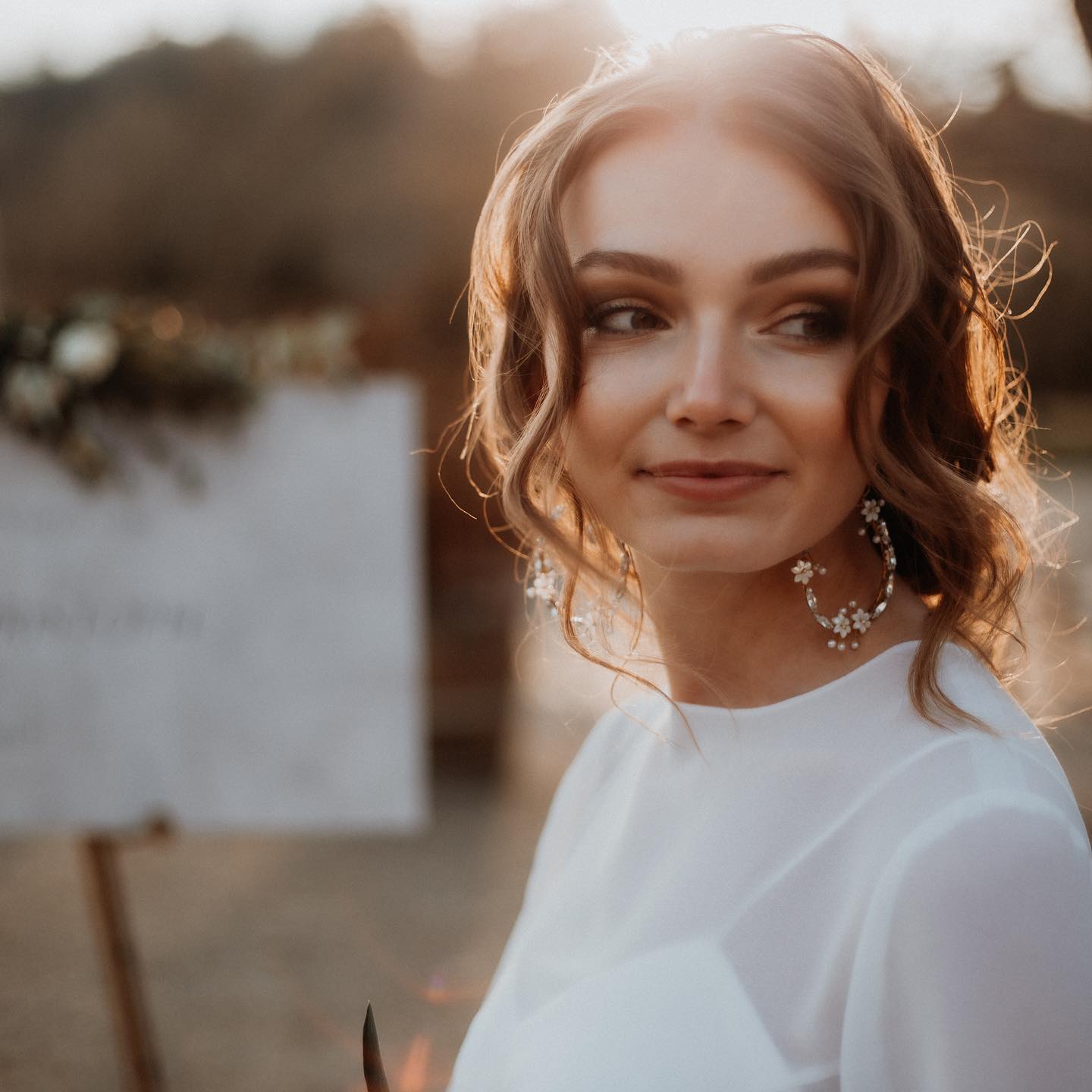 Kristall Ohrringe – Statement Brautohrringe mit Swarovski & Perlmutt