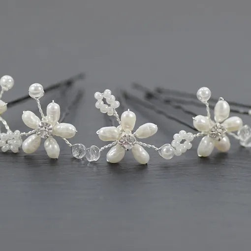 Braut Haarschmuck-Haarnadeln/Curlies-Süßwasserperlen