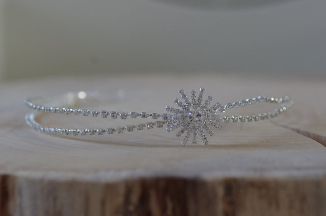 Stern Tiara – Braut Diadem mit Strassstern für Hochzeit & besondere Anlässe