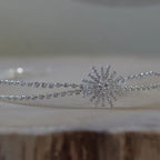 Braut Haarschmuck, Diadem-Tiara mit Strass-Stern