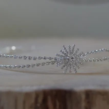 Braut Haarschmuck, Diadem-Tiara mit Strass-Stern