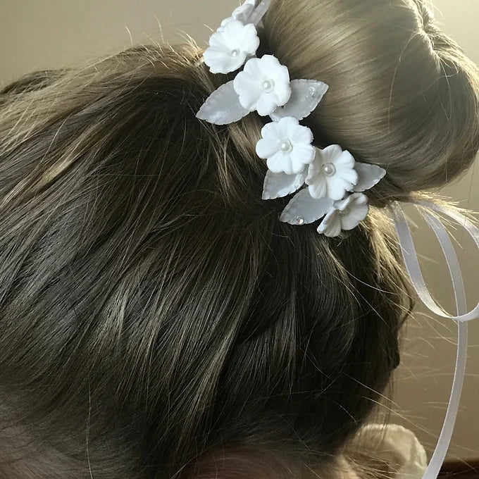 Haarband für Kommunion, Haarschmuck für Dutt