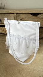 Tüll Tasche Kommunion – Elegante Satin-Tasche mit Perlen
