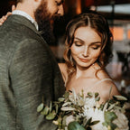 Kristall Ohrringe – Statement Brautohrringe mit Swarovski & Perlmutt