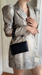 Gala Clutch – Schwarze Kunstleder Abendtasche für elegante Anlässe