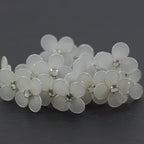 Haarschmuck Kommunion, Haar Curlies Kommunion, Blumen Curlies in weiß mit Strassstein