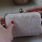 Clutch ivory Spitze