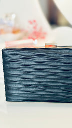 Gala Clutch – Schwarze Kunstleder Abendtasche für elegante Anlässe