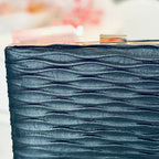 Schwarze Clutch aus Kunstleder, elegante Abendtasche für Damen, perfekt für Gala