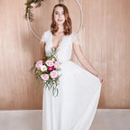 Haarband/Stirnband Swarowski,gold,ivory Perlen