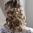 Brautschmuck-Haarranke-gold oder silber-mit Blumen