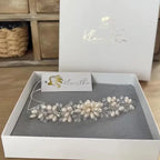Braut Haarschmuck-Haarranke-Perlen-Swarowski Bicon