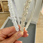 Haarschmuck Kommunion,Haarreif Kommunion mit zarter Spitze und Perlen in weiß oder ivory