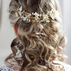 Brautschmuck-Haarranke-gold oder silber-mit Blumen