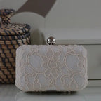 Clutch ivory Spitze