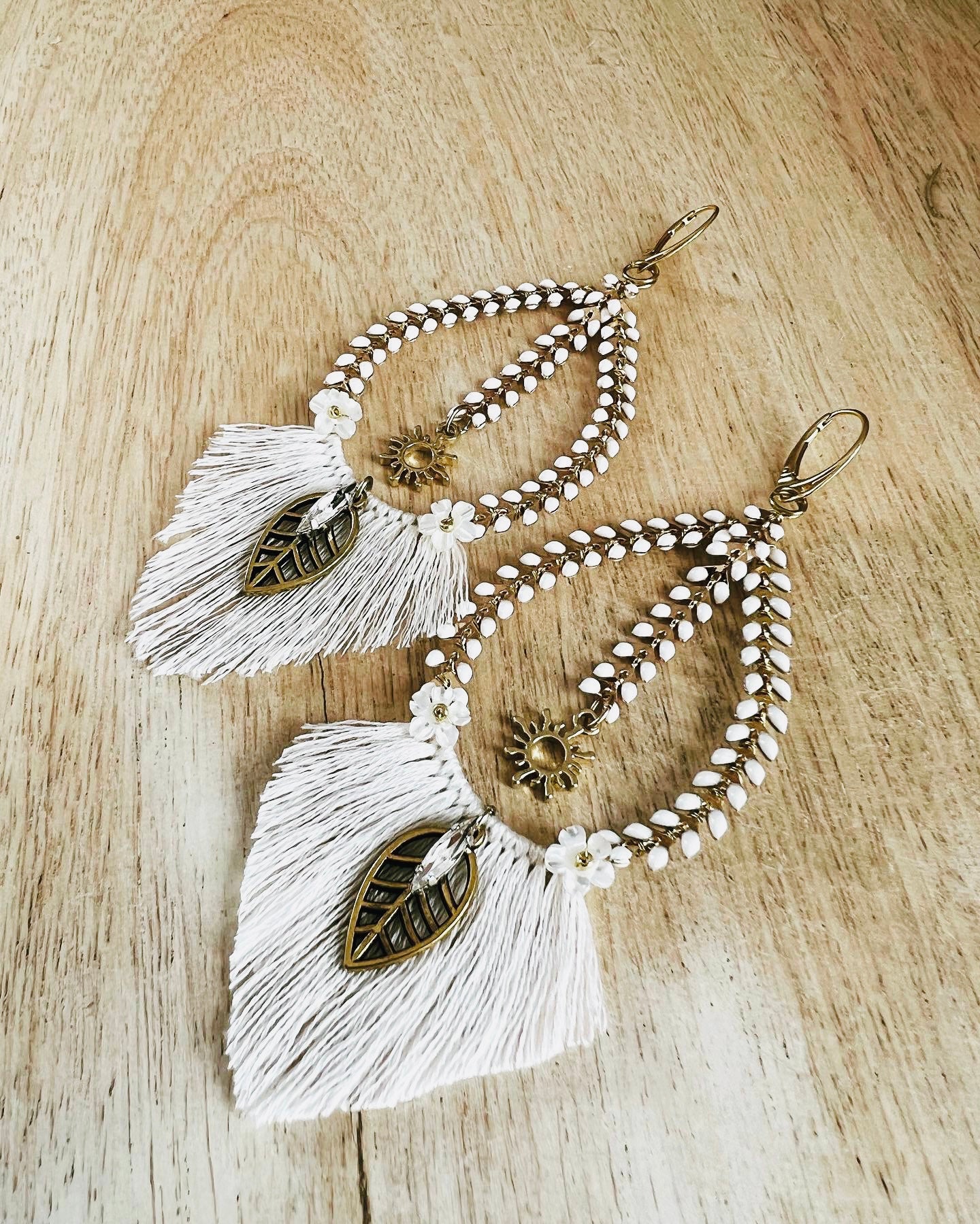 Boho Bridal Ohrringe – Vergoldete Statement Ohrringe für moderne Bräute