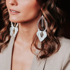 Statement Ohrringe für Braut im Boho-Style