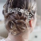 Braut Haarschmuck-Haarranke-Perlen-Swarowski Bicon